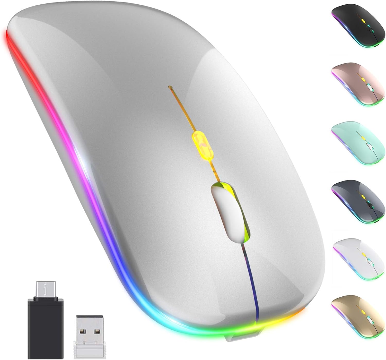 OKIMO Wireless Ergonomik Mouse (Gümüş)