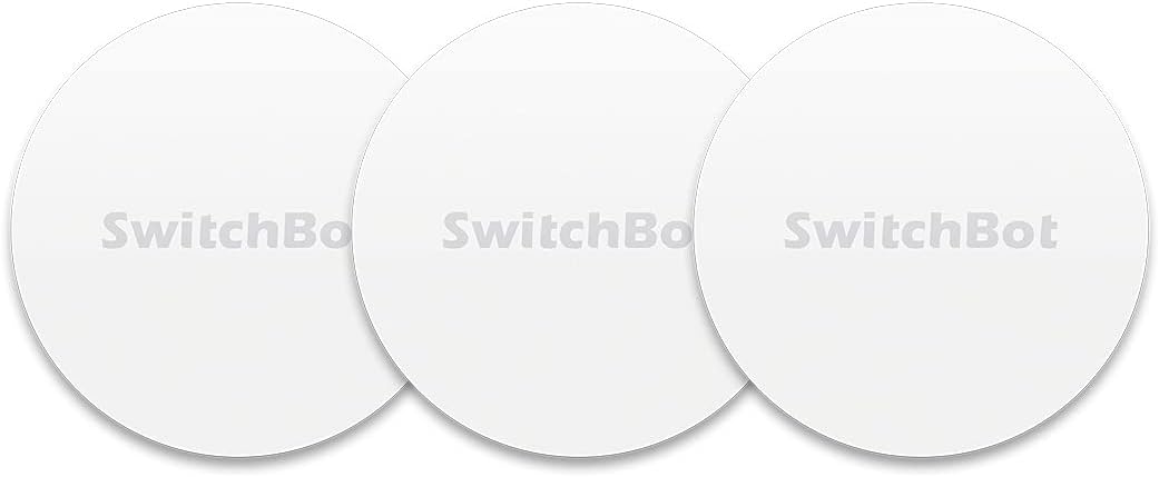 SwitchBot 3 Adet NFC Etiket Etiketleri, NTAG216 30 mm 888 Bayt Etiketler SwitchBot Cihazlarıyla Harika Çalışır, iOS ve Android ve Tüm NFC Etkin Cihazlarla Uyumlu