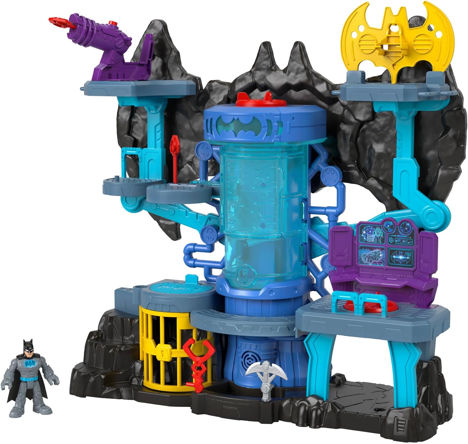 Imaginext DC Super  Bat-Tech Batc Batman'in Mağarası, 3 - 8Y, GYV24