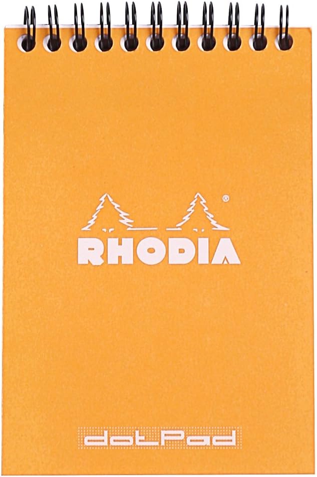 Rhodia Spiralli Dikey Bloknot, 148x105 mm, Noktalı