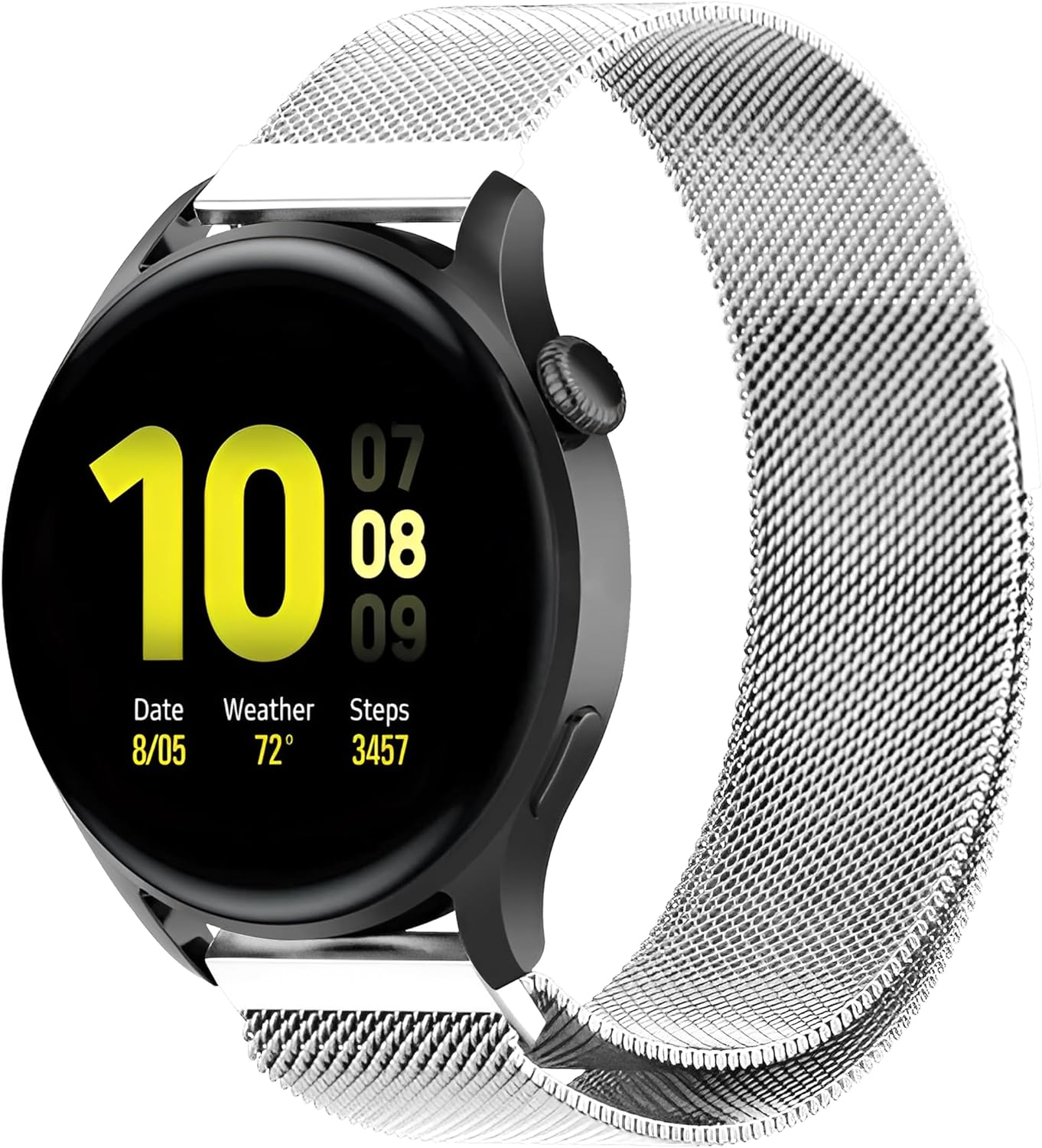 46mm Akıllı Saat Modelleri İçin  Watch (Ultimate/GT4/Watch 4 Pro/GT3/GT3 Pro/GT2/GT2 Pro) SAMSUNG Watch (Gear S3 Frontier/Galaxy Watch 46mm)  Loop 22mm Hasır Metal Kordon