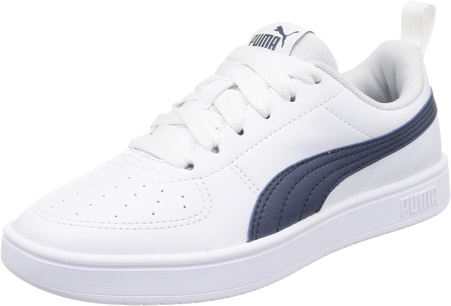 Rickie Sneakers Unisex Yetişkin Spor Ayakkabı, White-Inky Blue, 37.5