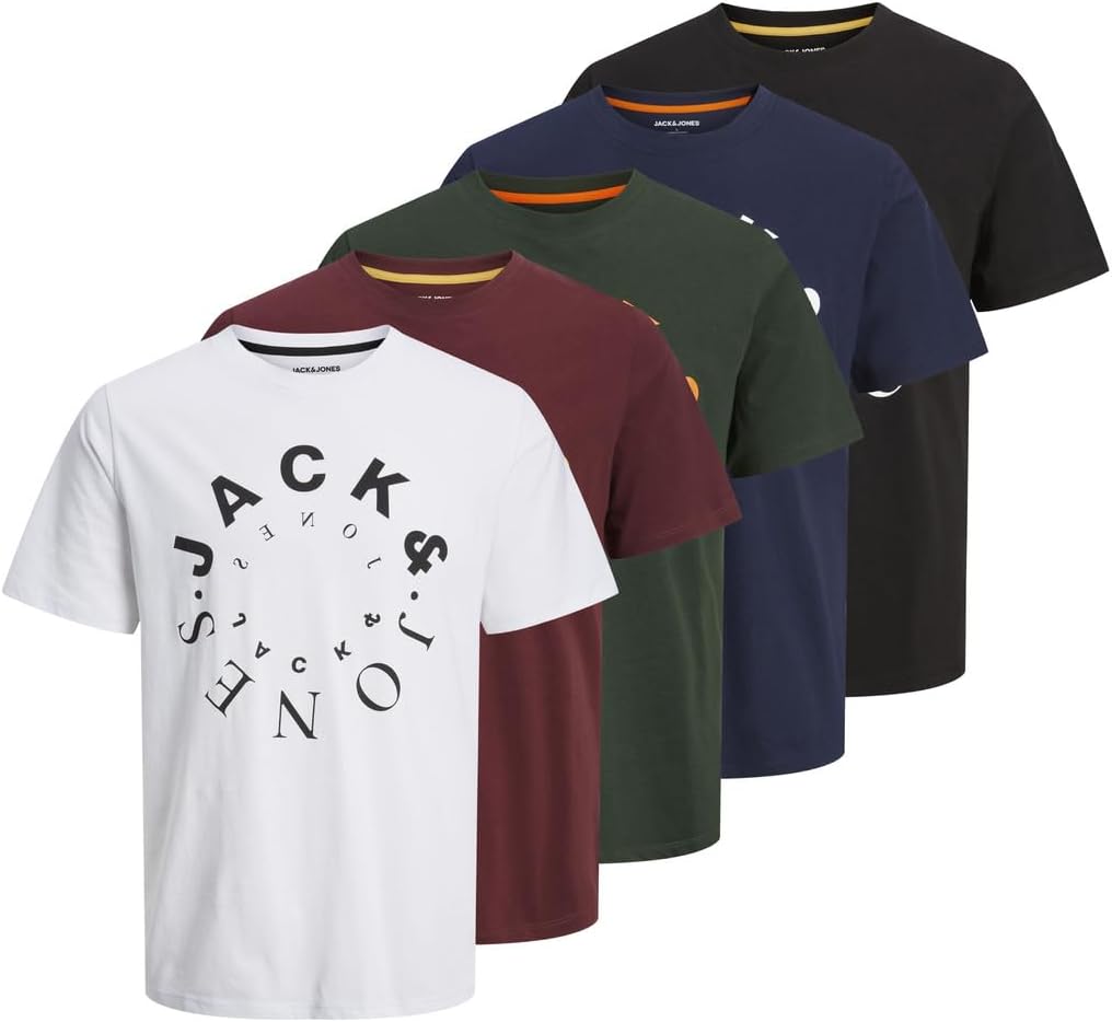 JJWARRIOR TEE SS CREW NECK 5PK MPTişörtErkek