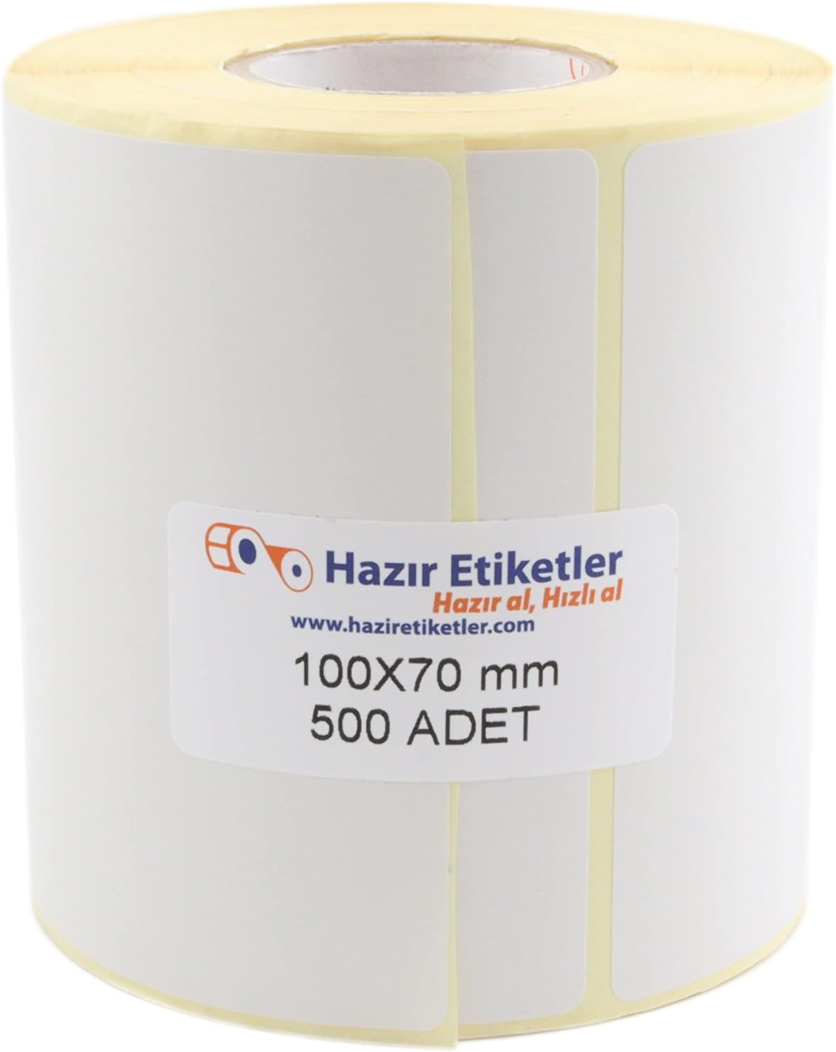 Eko Termal Etiket 100mm x 70mm Ruloda 500 Adet 40mm Kuka Çapında Direk Termal Transfer Etiketi