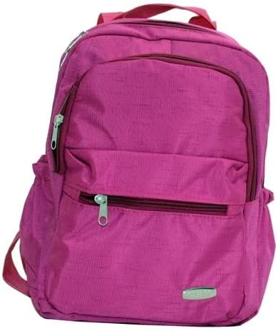 EOkul Sırt çantası ilkokul çanta 4 Adet Bölmeli Su Geçirmez unisex 28x35x12 cm (Pembe)