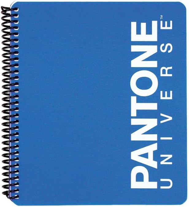 Pantone Universe PP Kapaklı Spiralli Çizgili Defter Mavi - 17.5x20.5cm