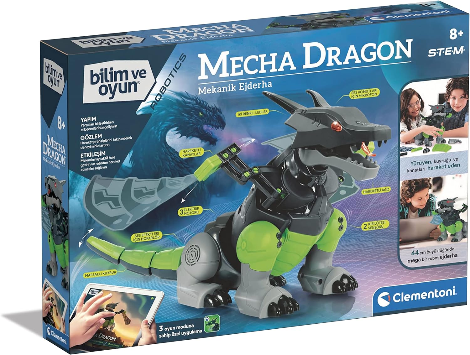 64326 Robotik Laboratuvarı, Mecha Dragon, Bilimsel Oyuncak, Multicolor