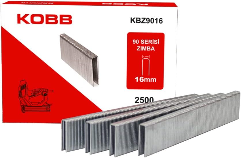 KBZ9016 16mm 2500 Adet 90 Serisi Ağır Hizmet Tipi Zımba Teli, Gri