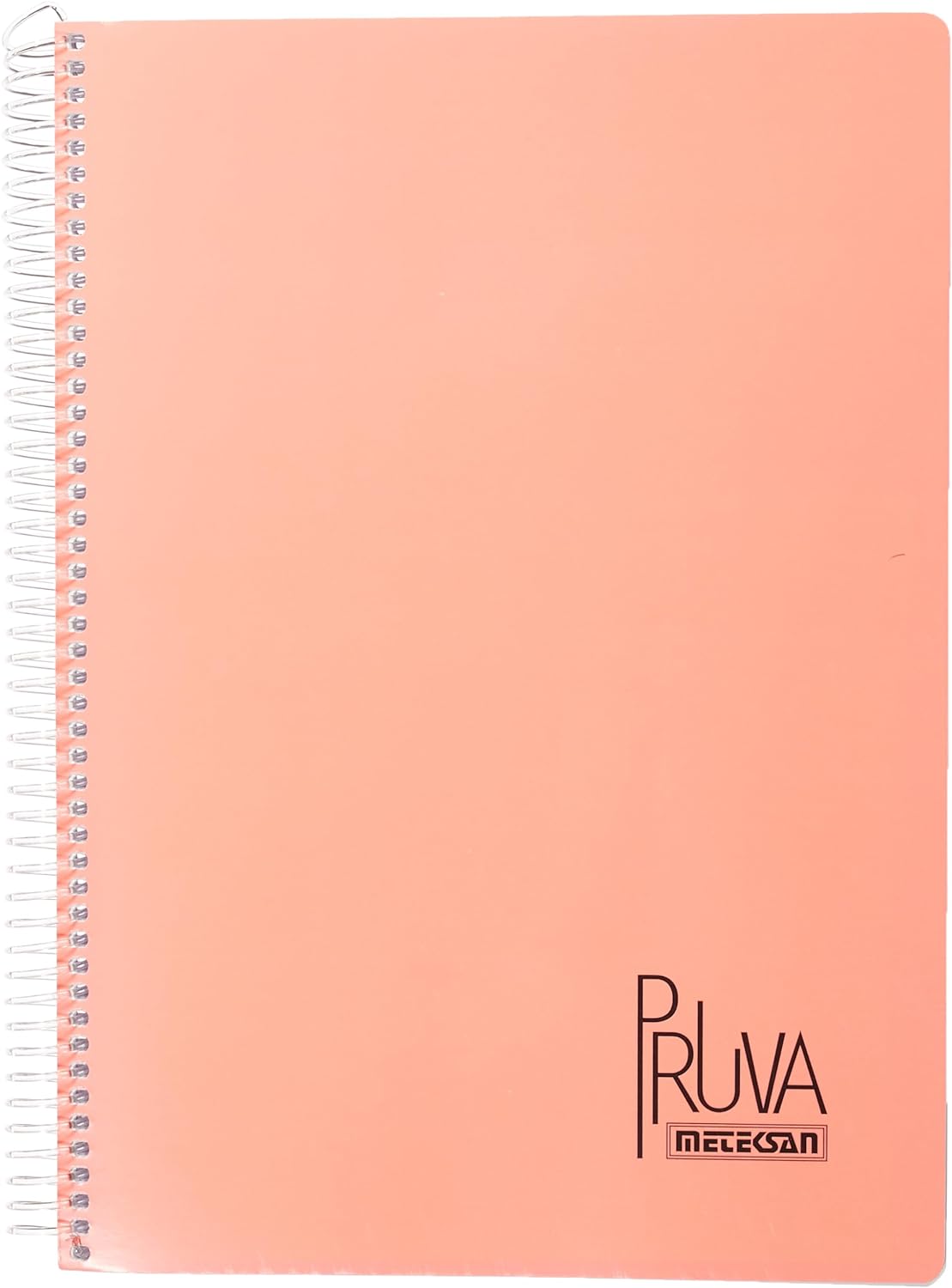 Pruva A4 Pet Spiralli Karton Kapaklı Defter 144 Yaprak - Kareli - Turuncu