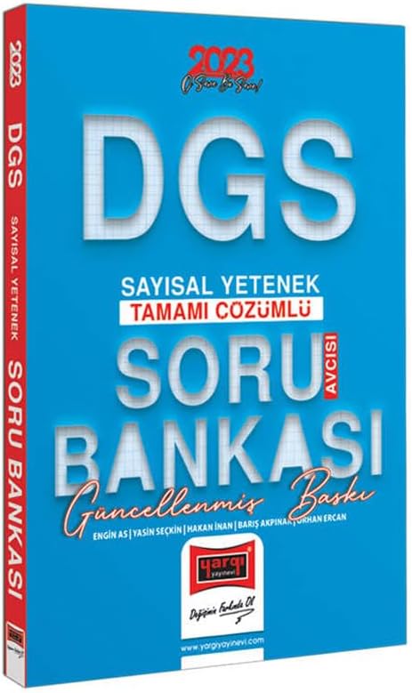 Yargı  2023 DGS Soru Avcısı Tamamı Çözümlü Sayısal Yetenek Soru Bankası