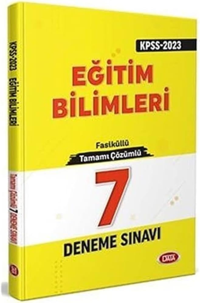 Data  2023 KPSS Eğitim Bilimleri Tamamı Çözümlü 7 Deneme