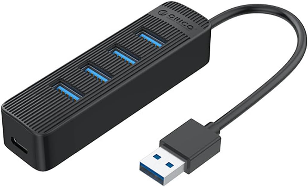 TWU3-4A USB 3.0 4 Portlu USB-A Bağlantılı Çoklayıcı Hub Siyah