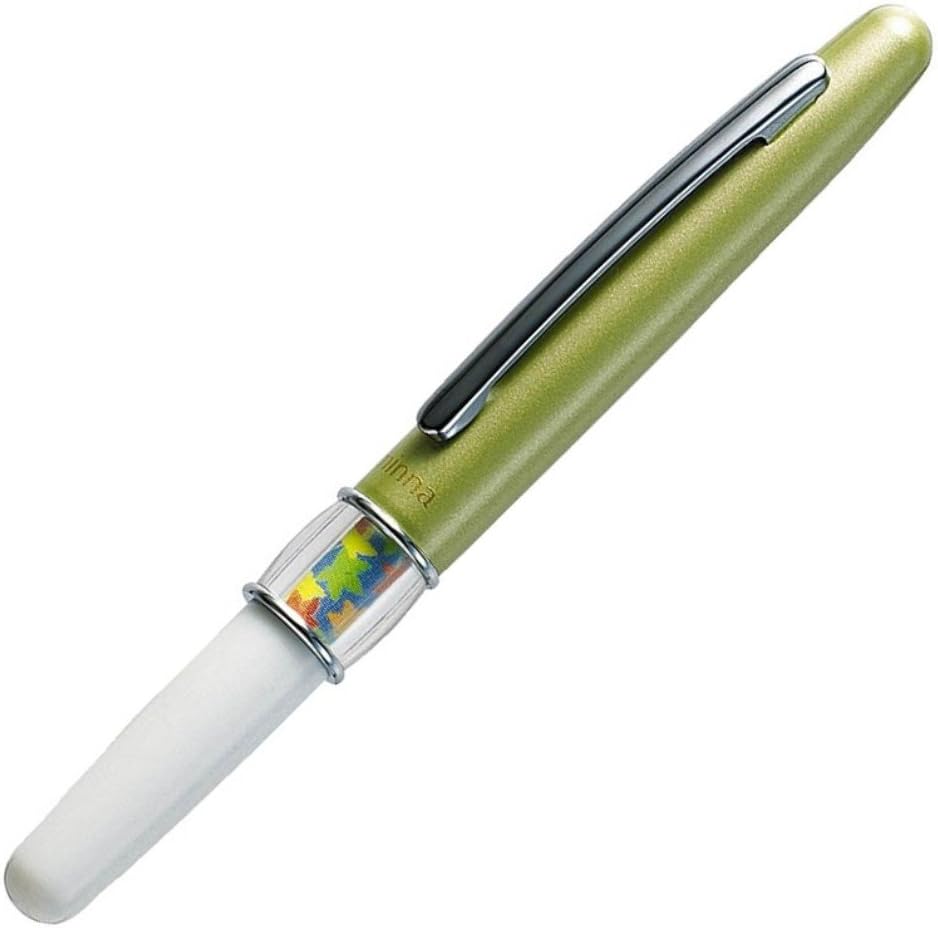 Ba26 Minna Japon Image Mini Ballpoint Pen-Black Ink (Green Clip)