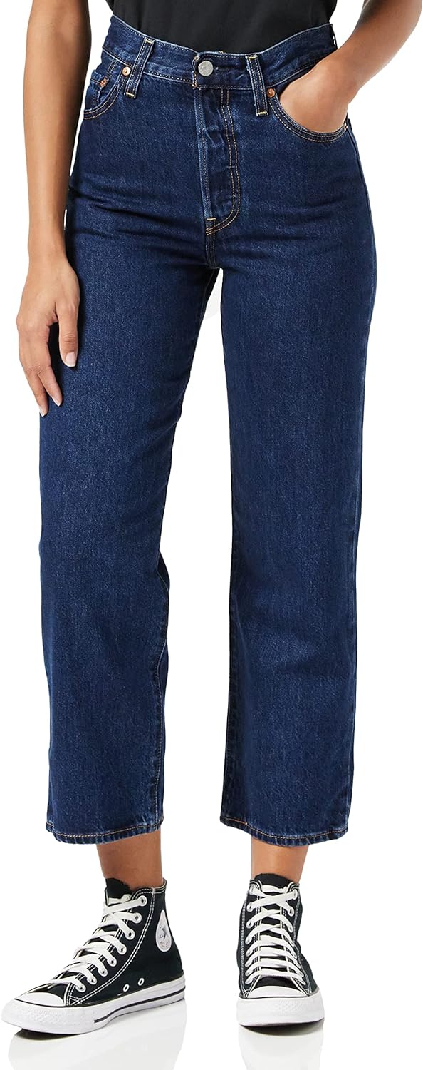 Ribcage Straight Ankle Kadın Jean Pantolon