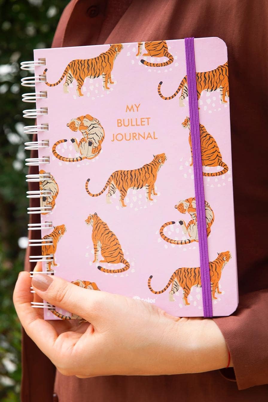 Tarihsiz Noktalı Defter Pembe Kaplan A5