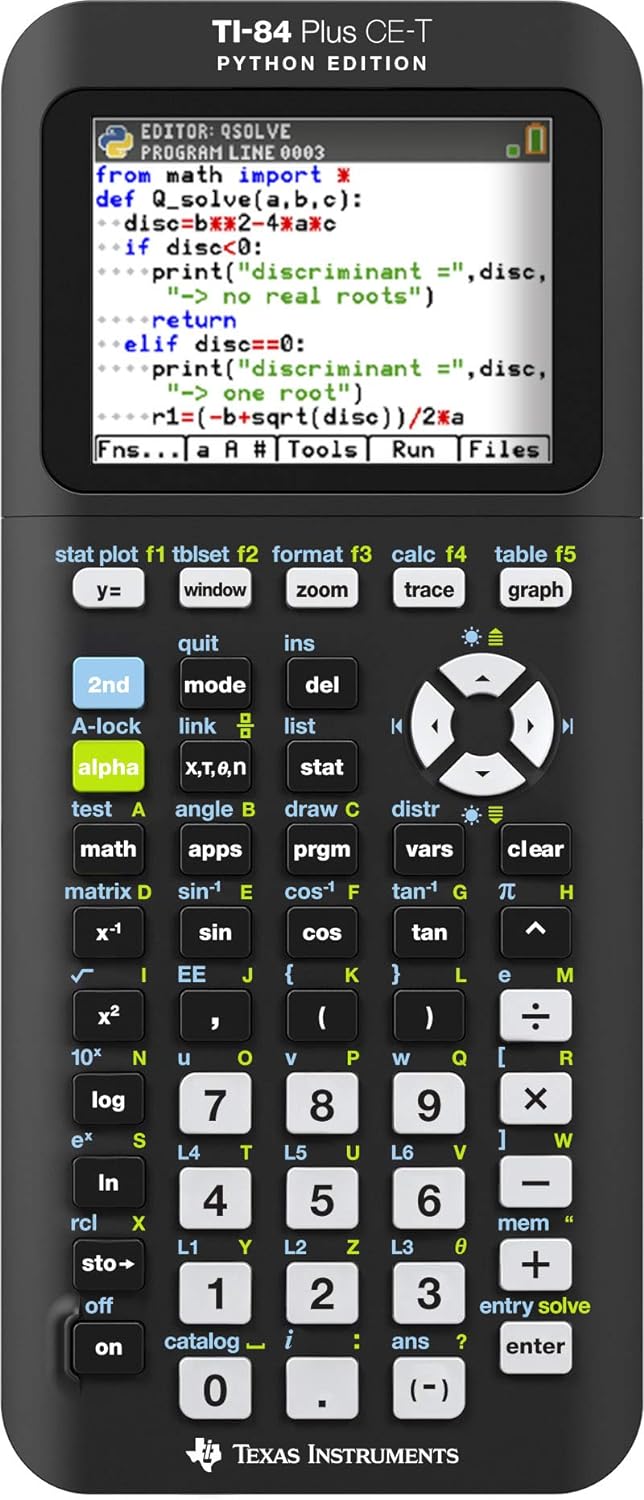 TEXAS INS. TI-84 PLUS CE-T Python Edition Grafik Hesap Makinesi