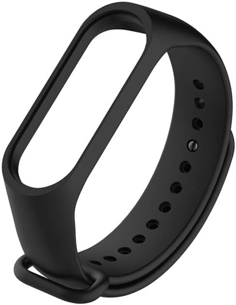 Mi Band 7 ile uyumlu Saat Kayışı Ent Kaliteli  Mi Band 7 ile uyumlu Spor Saat Kontrast Renkli Termoplastik Siyah