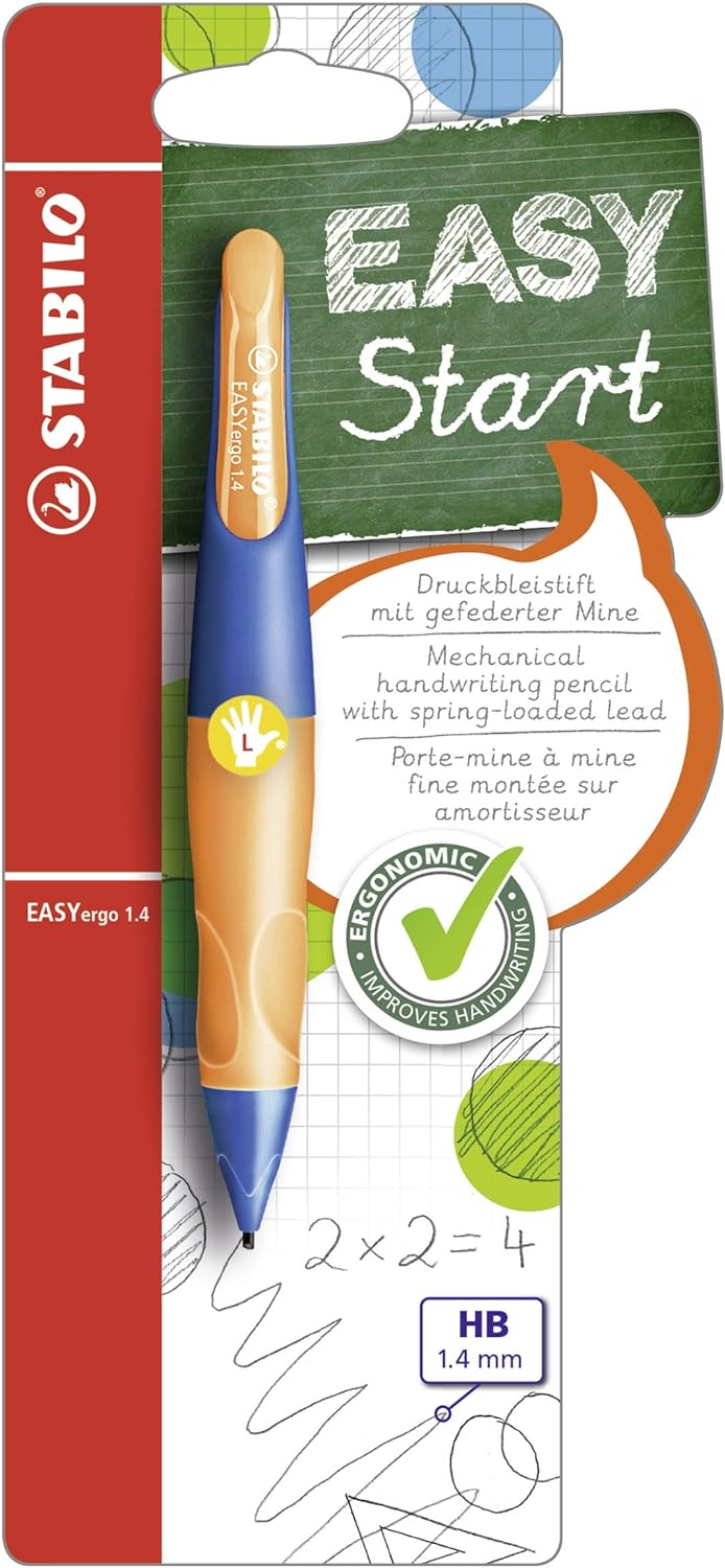 EASYergo 1.4 Sol - Ergonomik Mekanik Kurşun Kalem - Neon Turuncu Blister