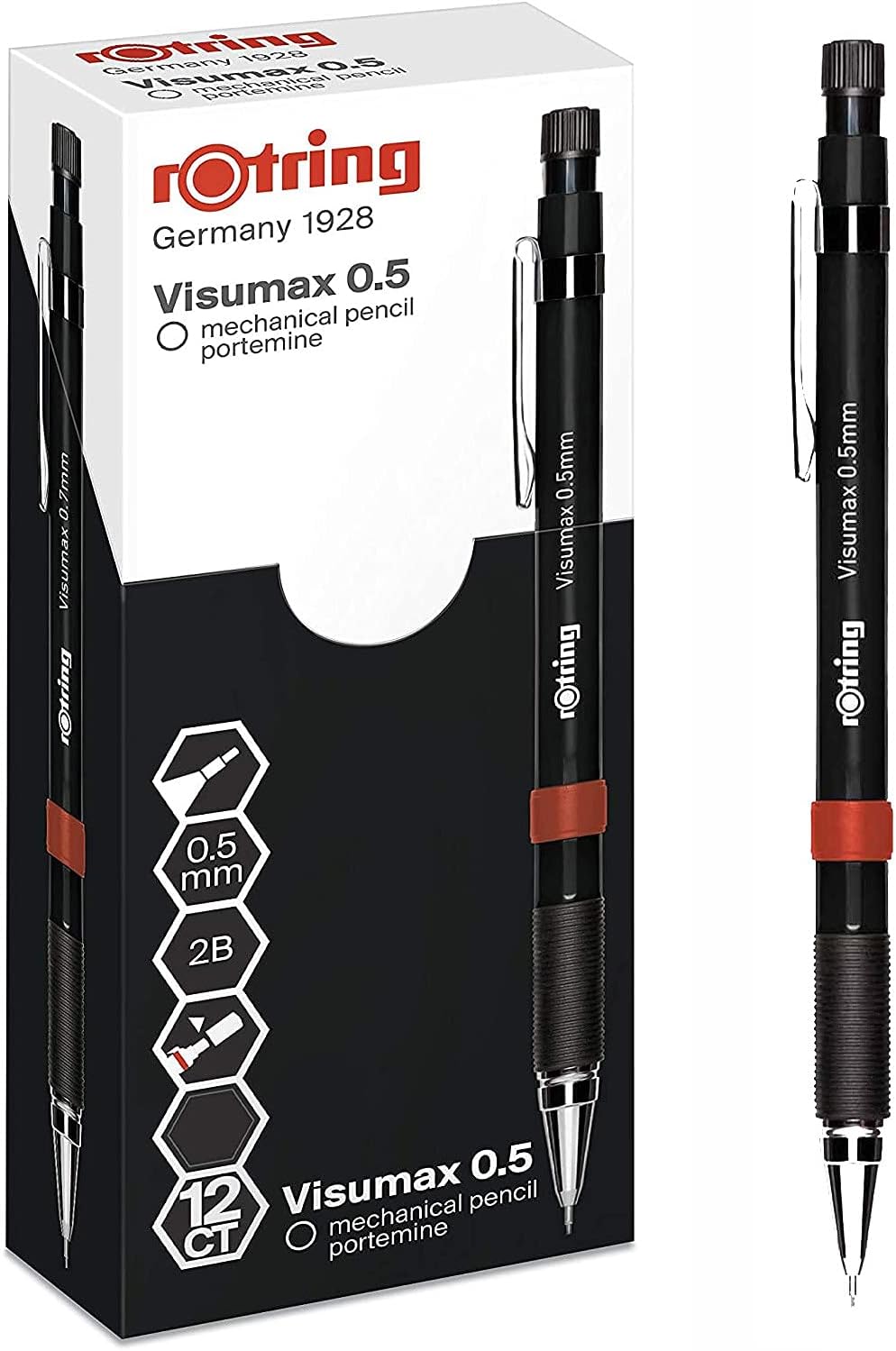 Visumax Versatil Uçlu Kalem, 0,5 mm, Siyah