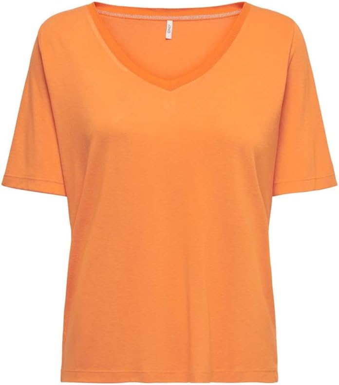 ONLELISE S/S V-NECK TOP JRSTişörtKadın