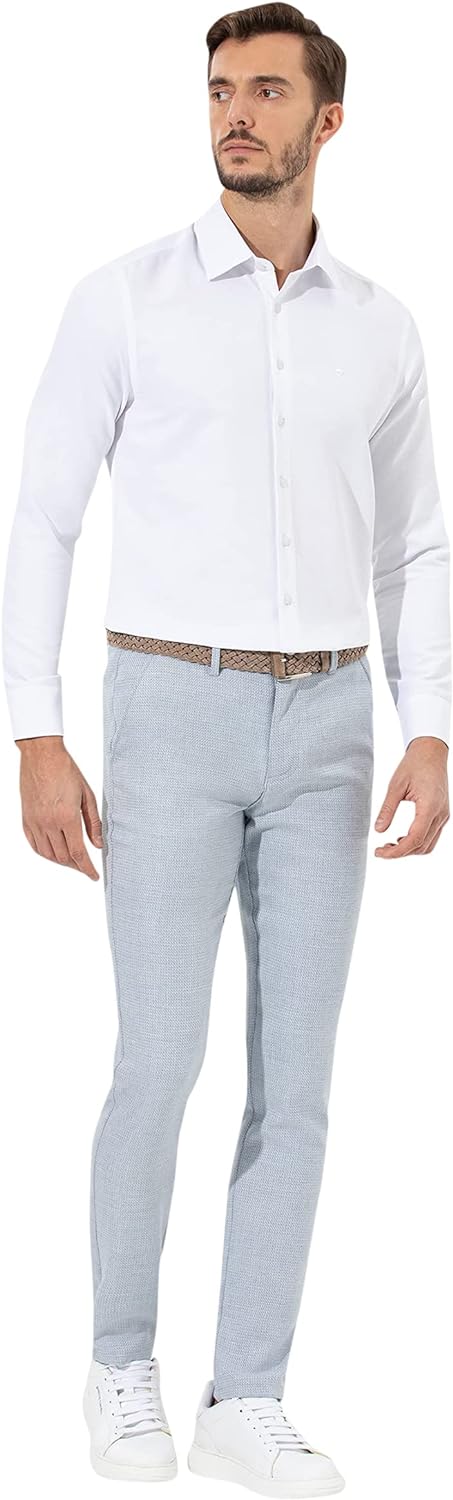 Erkek Açık Mavi Kanvas/Chino Pantolon 50265905-VR003