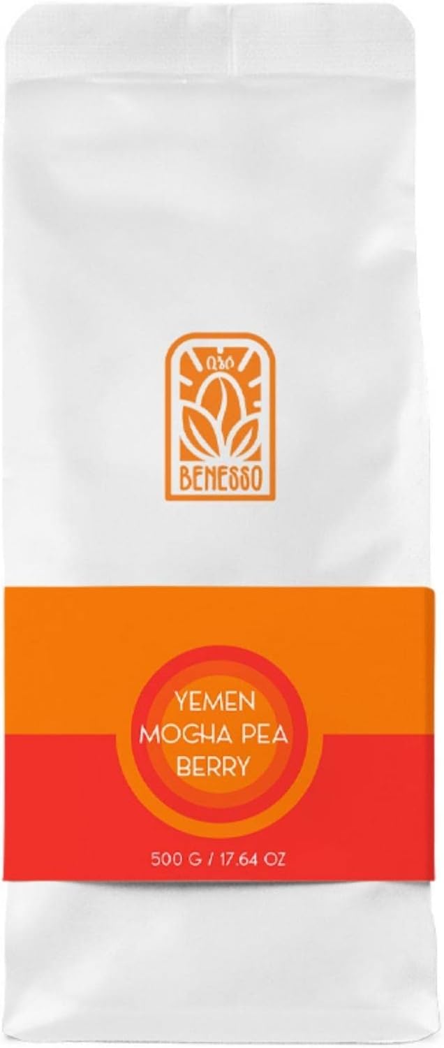 Yemen Mocha Pea Berry Çekirdek Kahve - Filtre Kahve Makinesi/City Plus / 500 gr