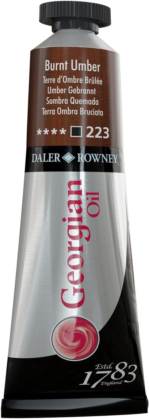 Daler Rowney Georgian Yağlı Boya Goc, 38 Ml, Burnt Umber