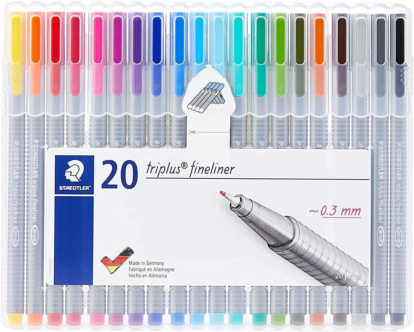 334 Sb20 Triplus Üçgen Fineliner 0.3 mm 20'li Set