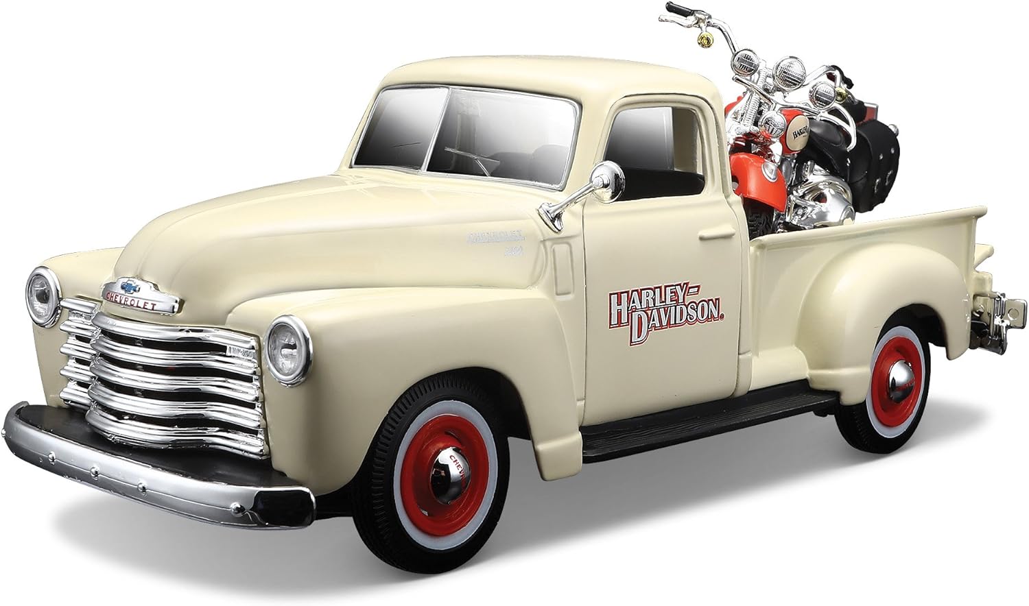 532194 Model Araba, – 1: 24 Harley-Davidson Chevrolet 3100 Pickup 50 Flsts Heritage Springer 01