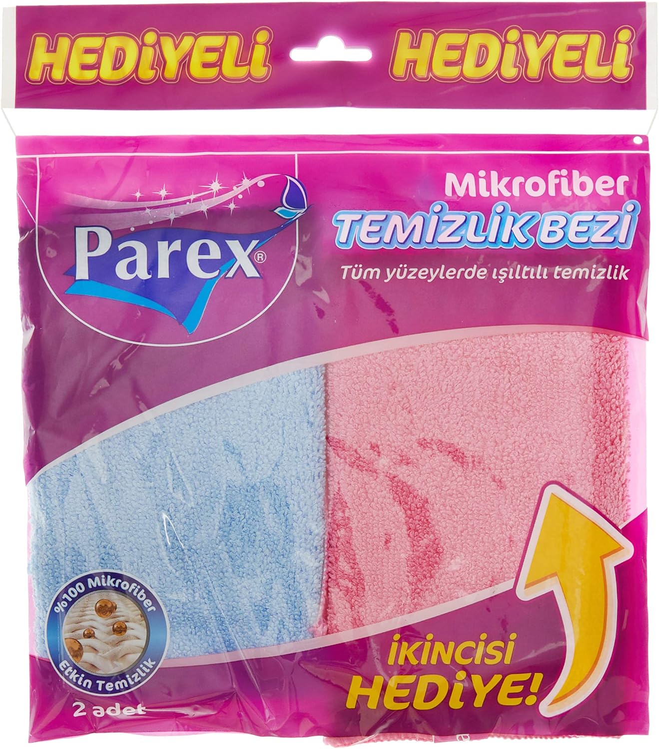 fiber Temizlik Bezi (İkincisi Hediye) 1 Paket (1 x 2 Adet)