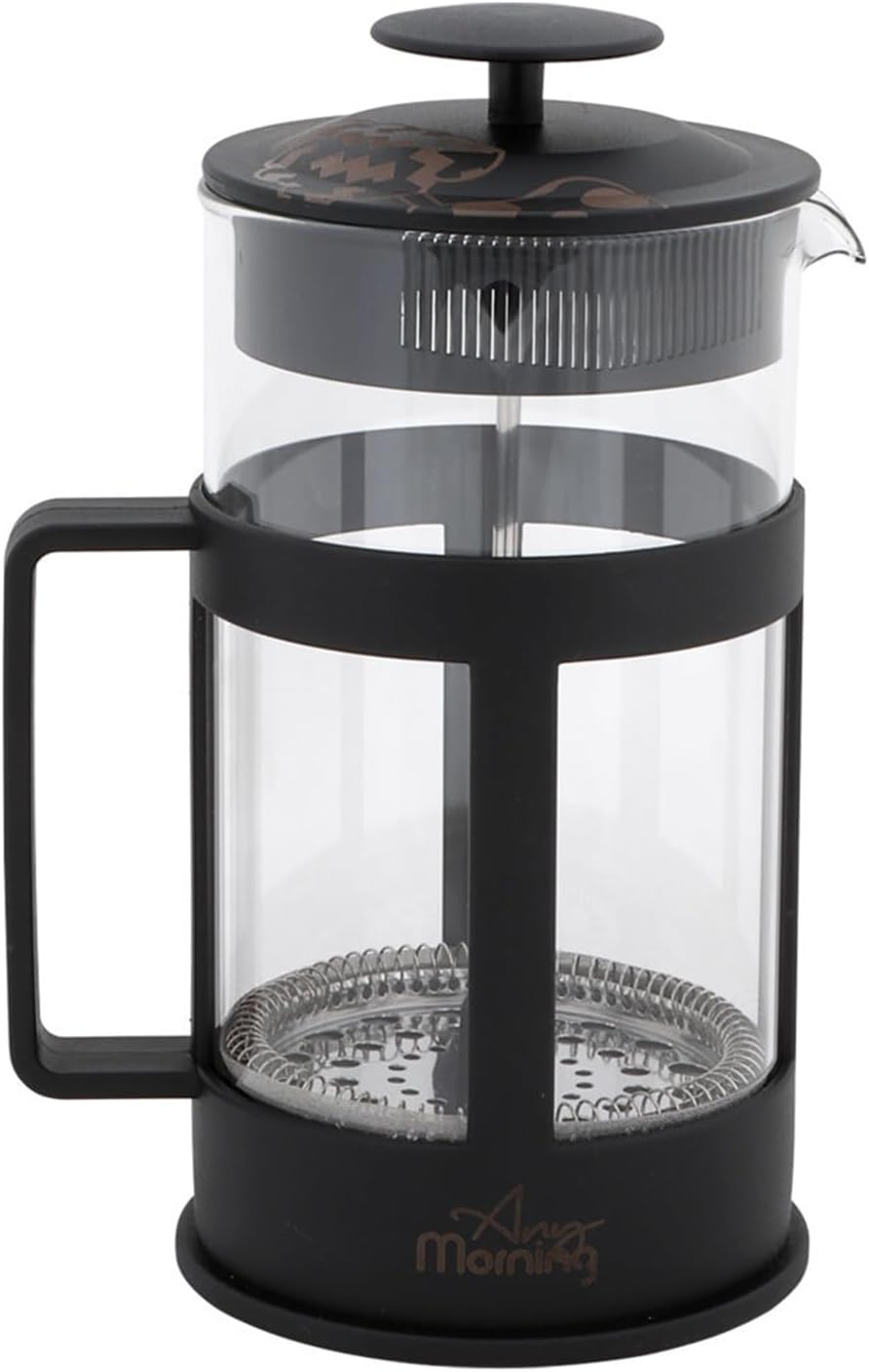 FY04 Kahve ve Bitki Çayı için French Press, 350 ML Siyah