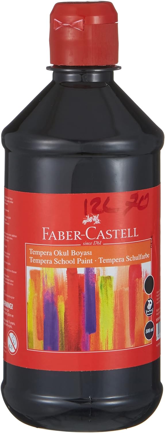 Tempera Okul Boyası 500 ml - Siyah