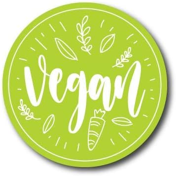 Vegan Etiket 3x3 cm 20 Adet