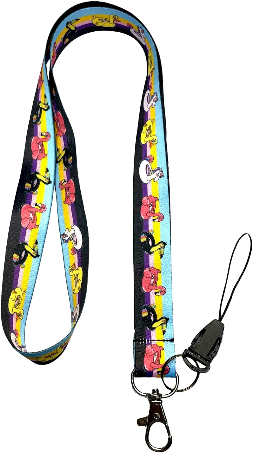 Deniz Simidi Flamingo Boyun ipi ve Telefon Askısı Lanyard