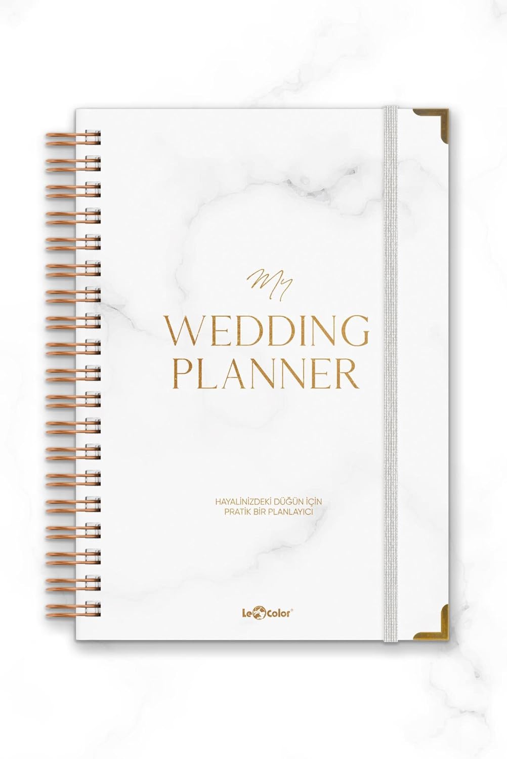 Düğün Planlayıcısı Altın Köşeli Ajanda  W Planner