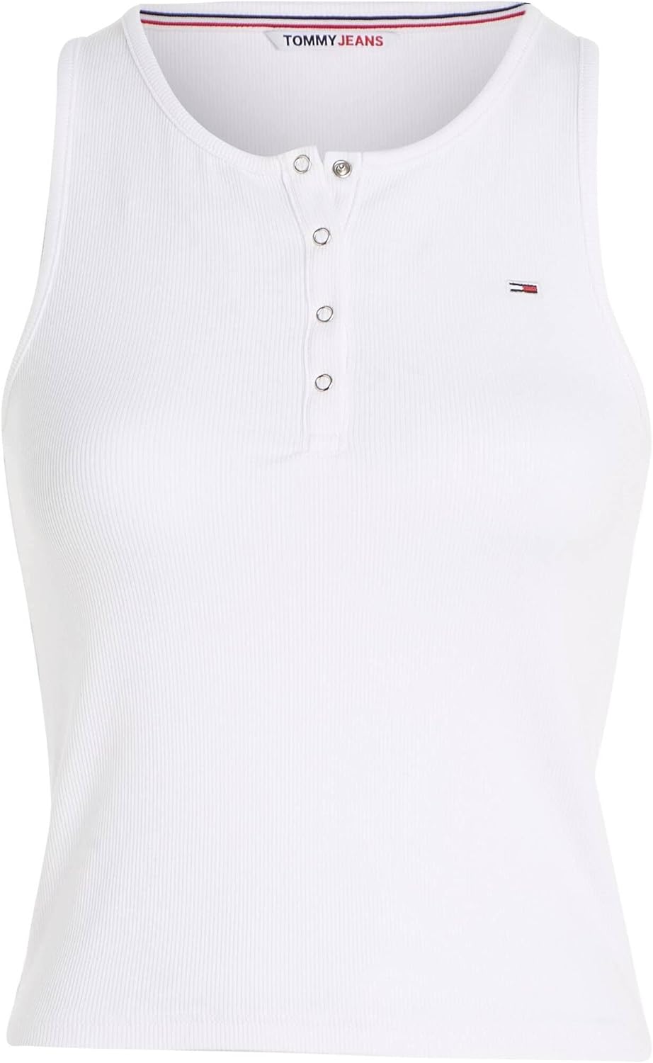 ESSENTIAL BUTTON RIB TANKT-ShirtKadın