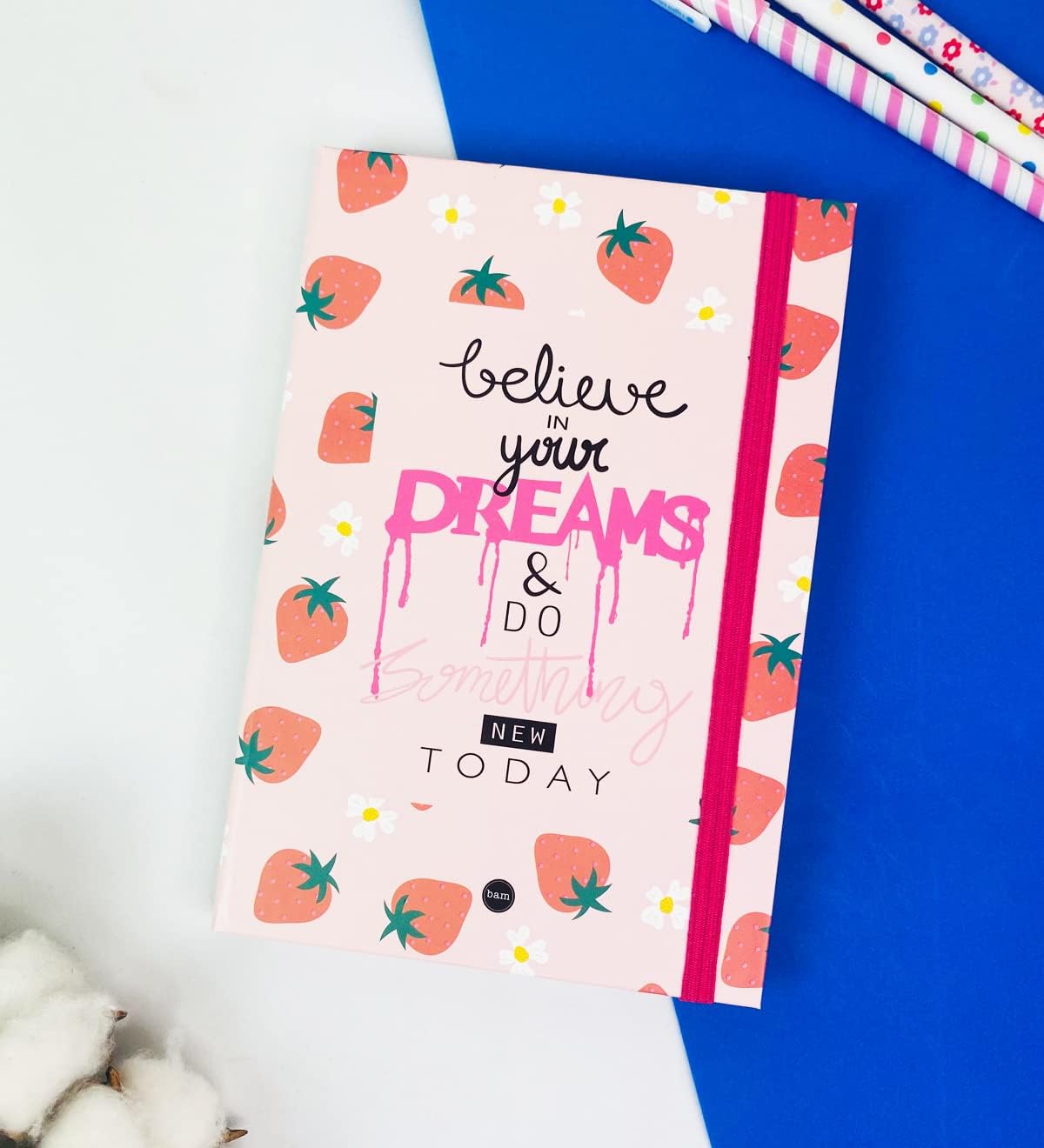 Believe In Your s Tasarımlı Lastikli Defter