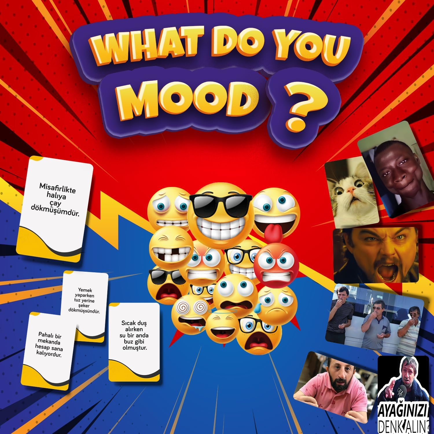 What Do You Mood Moodun Ne - Eğlenceli Grup Arkadaş Aile Kutu Oyunu - Hangisi Mod Moodun Do You Meme - m Kartı Oyunu