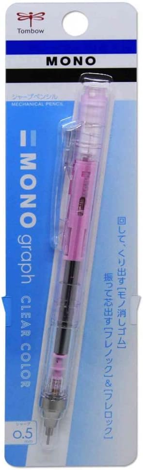 Tombow Mono Graph Versatil Kalem 0,5mm Şeffaf Pemb