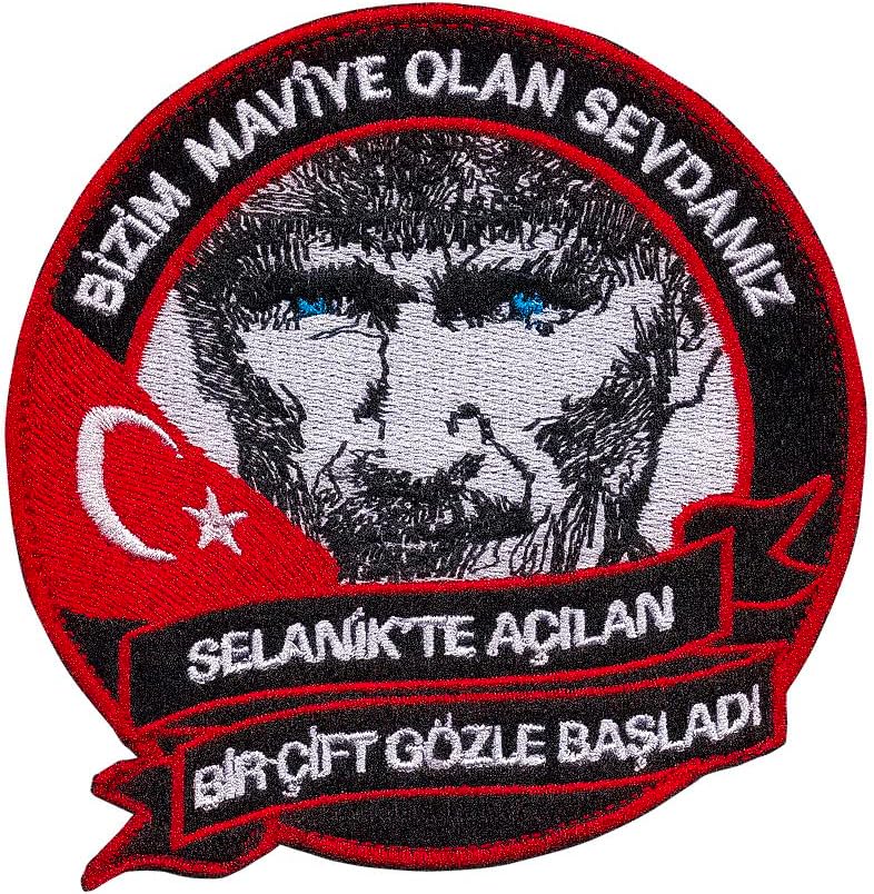 Bizim Maviye Olan Sevdamız Selanikte Açılan Bir Çift Gözle Başladı Nakış Patch