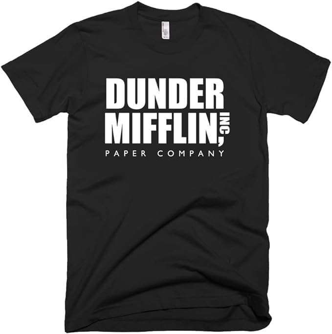 The Office Dunder Mifflin Tişört Siyah Unisex