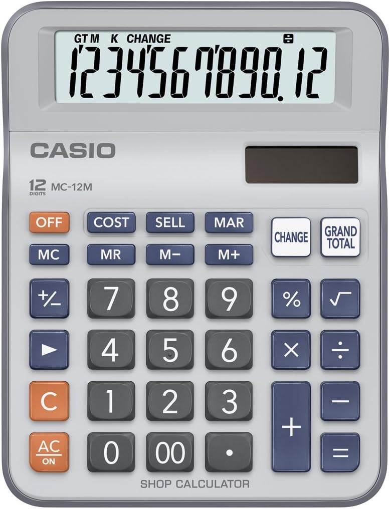 MC-12M Mini Desk Type 12 Digits Calculator