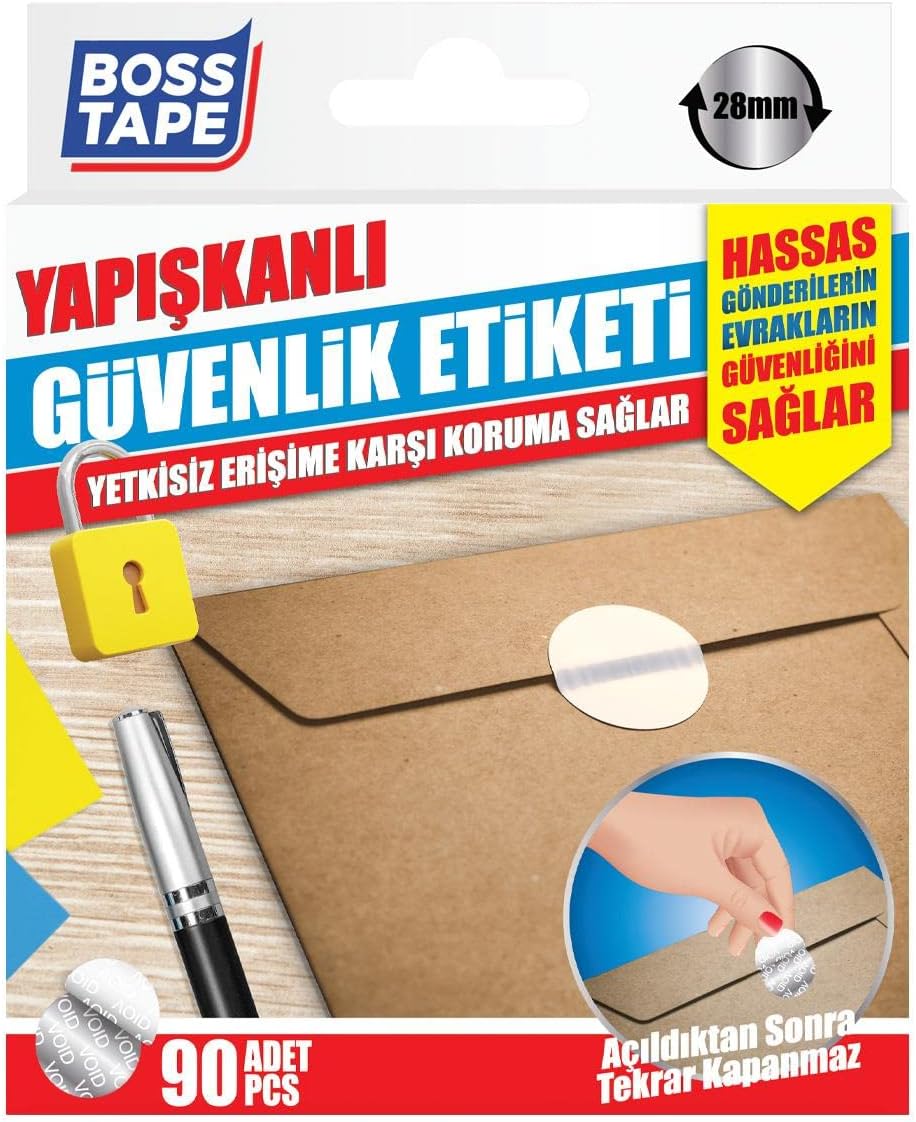 Yapışkanlı Güvenlik Etiketi 90 Adet