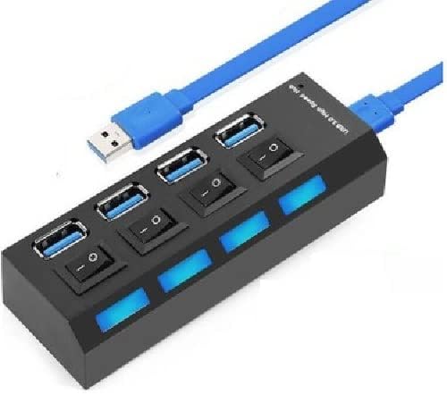 4 Port USB 3.0 Çoklayıcı Hub Ledli On/off Anahtarlı