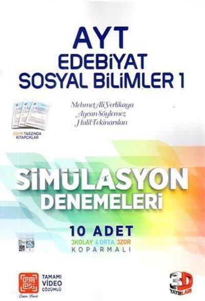 3D  2023 AYT Edebiyat Sosyal Bilimler 1 Simülasyon Deneme