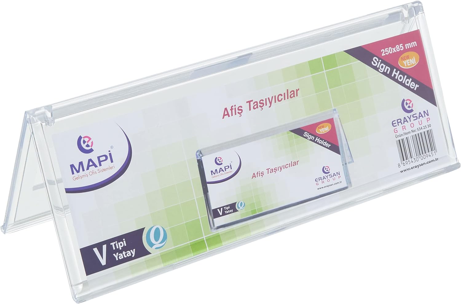 V TİPİ AFİŞ TAŞIYICI 85x250 YATAY