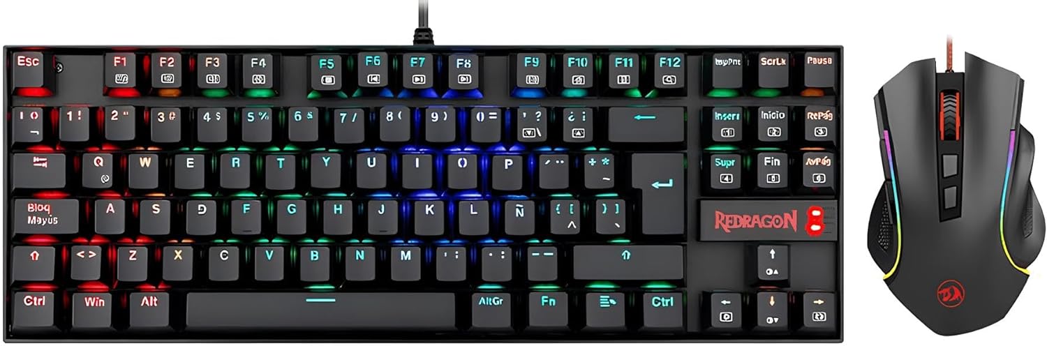 K552-RGB-BA Combo%60 Mekanik TR Q Klavye 7200 DPI Mouse Set