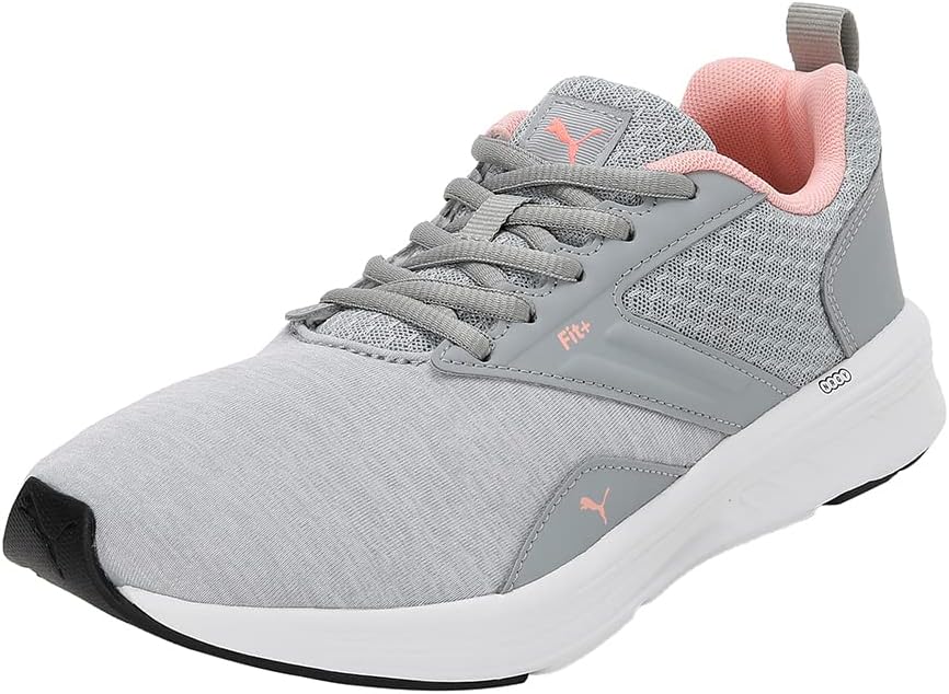 NRGY Comet Running Shoes Unisex Yetişkin Futbol Ayakkabısı, Quarry-Soft Fluo Peach, 43