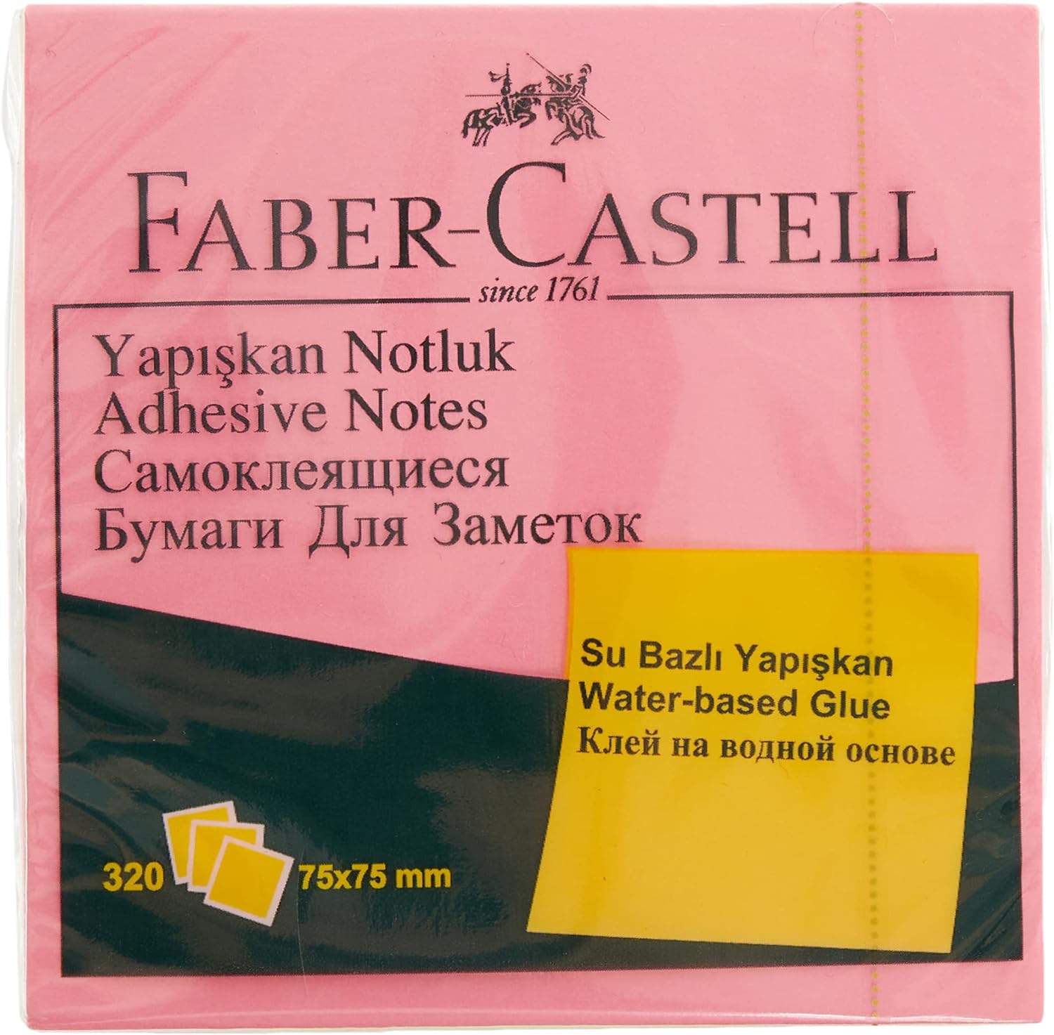 Yapışkan Notluk 75x75mm, Karışık Fosforlu Renkli Küp