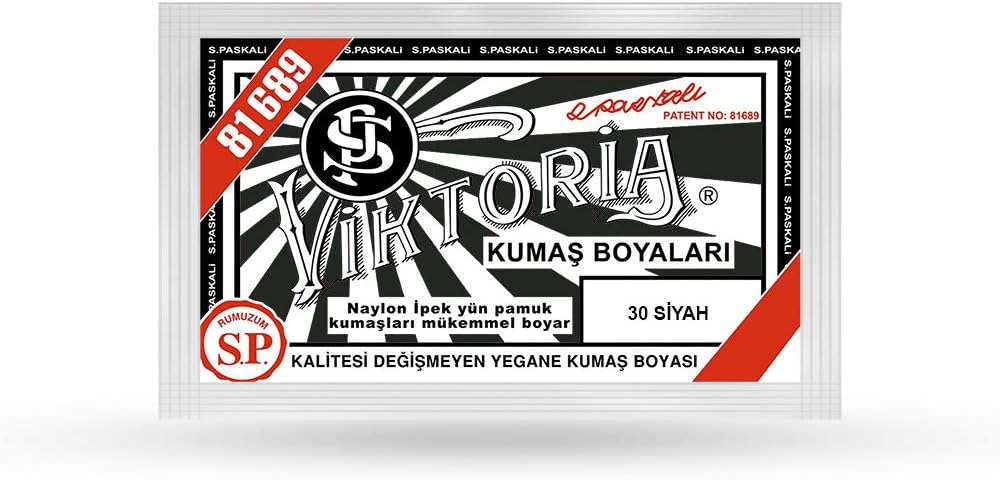 Viktoria Siyah Kumaş Boyası